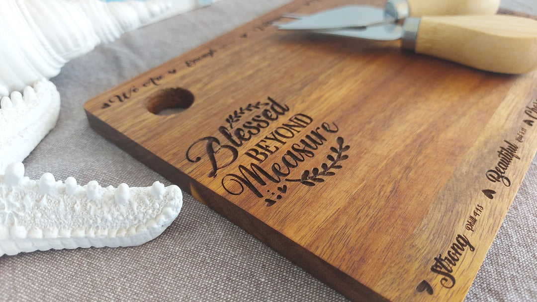 Dark Acacia Small Cutting/Serving Board
