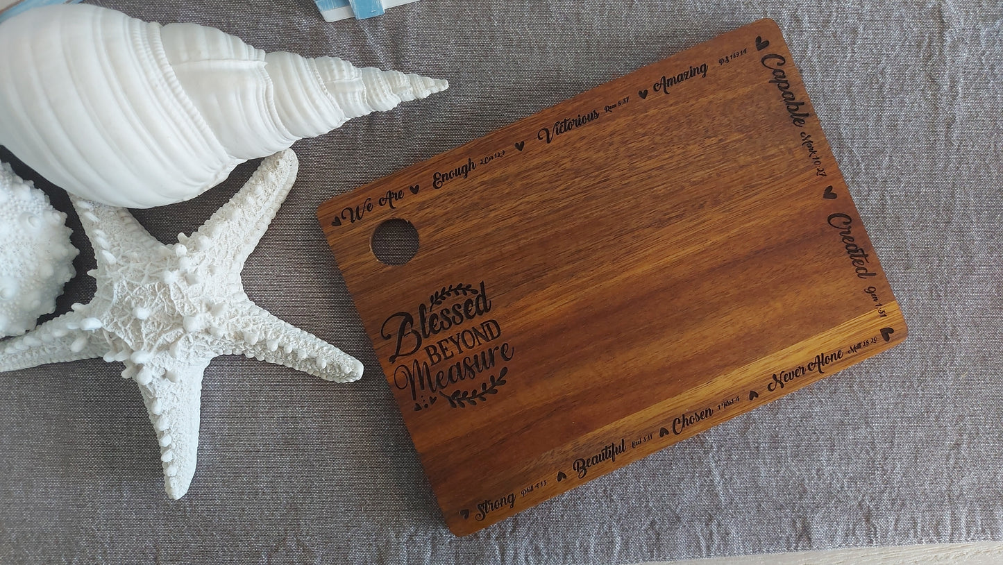 Dark Acacia Small Cutting/Serving Board