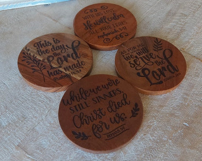 Dark Wooden Coasters