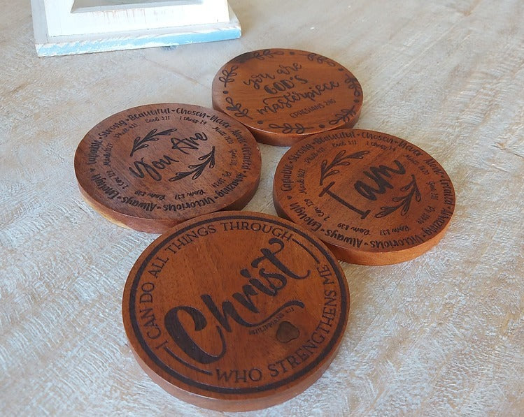 Dark Wooden Coasters